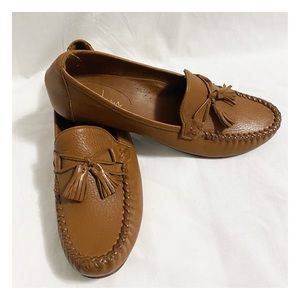 Cole Haan Tan Tassle Loafers